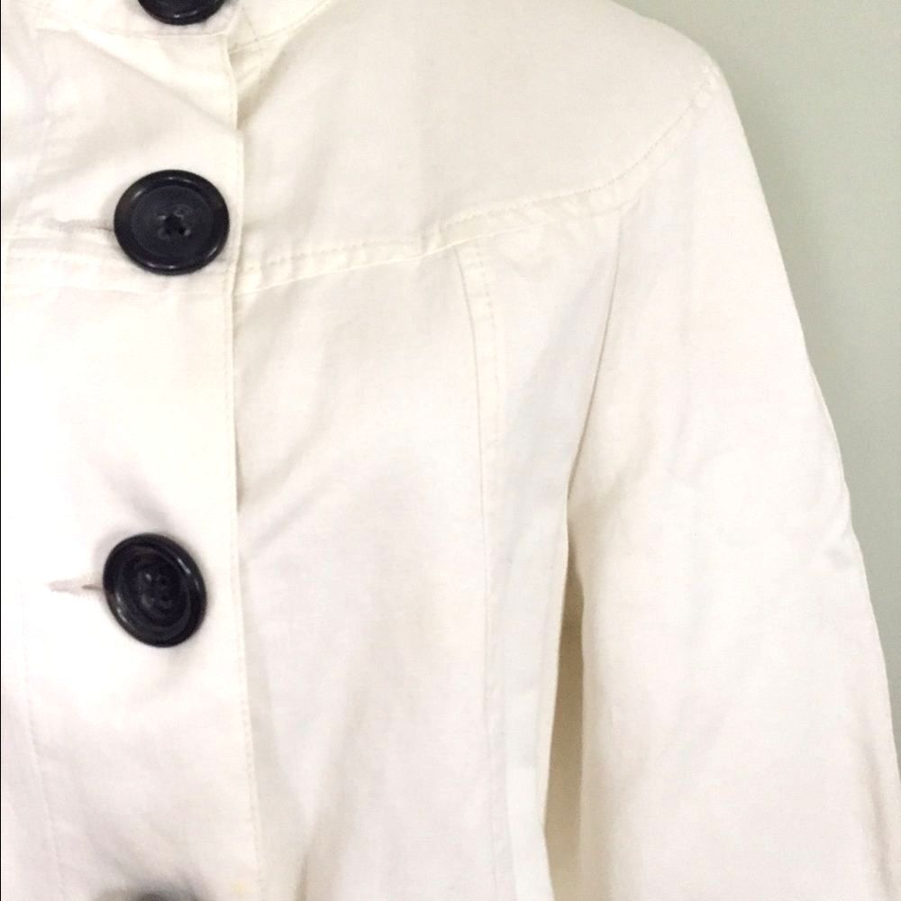 [Banana Republic] Ivory Lined Cape Jacket: Sz XL - Picture 3 of 6